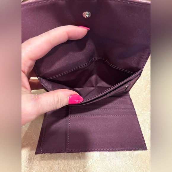 Liz Claiborne Purple Croc-Embossed Wallet - Picture 10 of 10